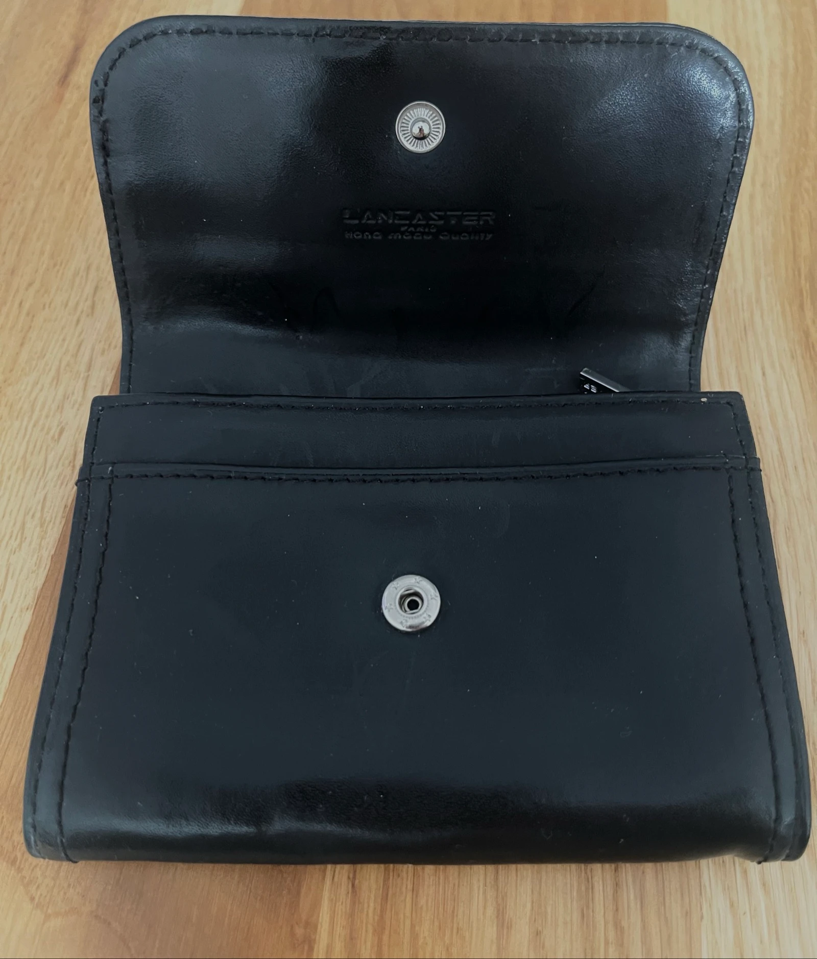 Porta-moedas Lancaster preto em couro vintage 💝 – photo 8